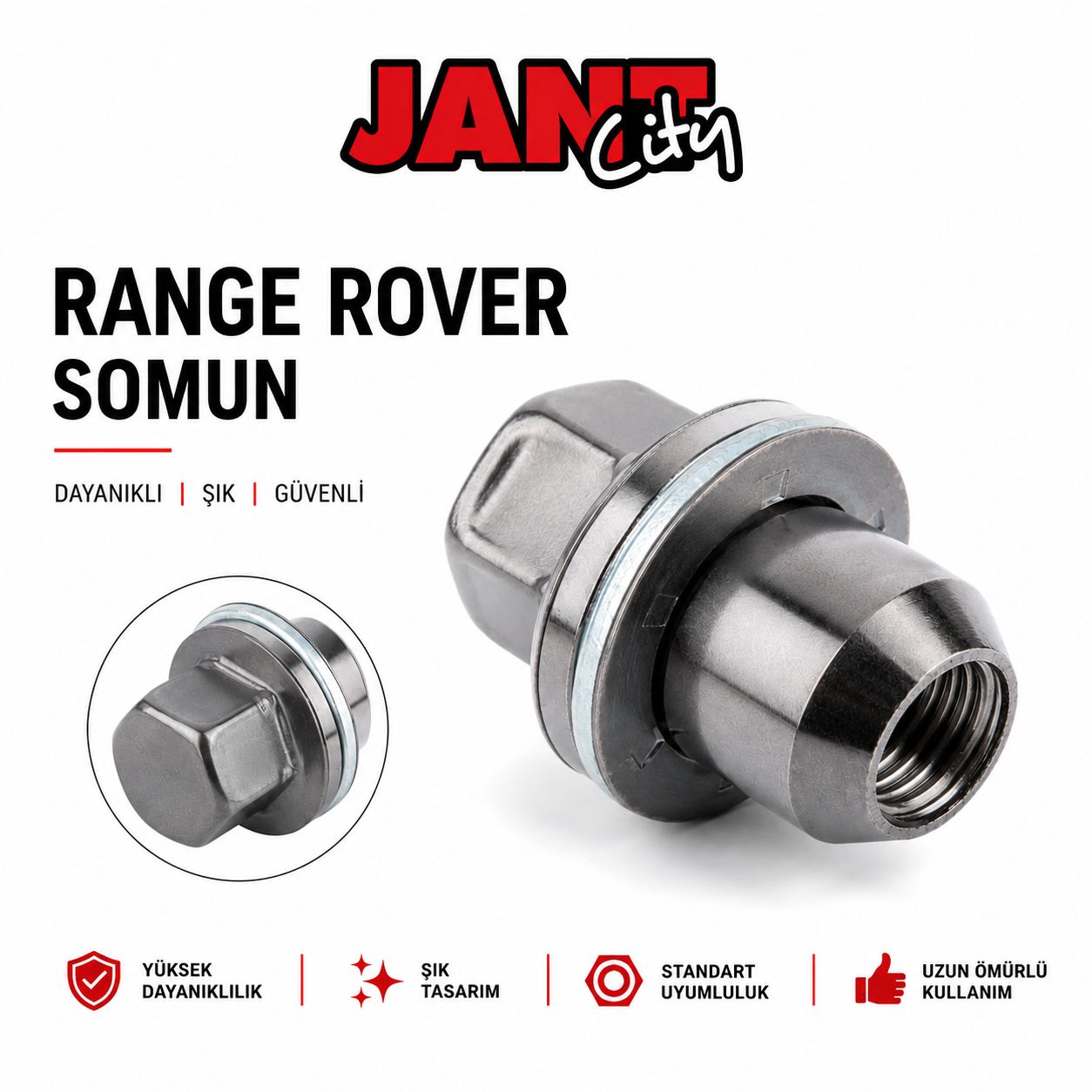 RANGE ROVER GRİ SOMUN 14x1,50