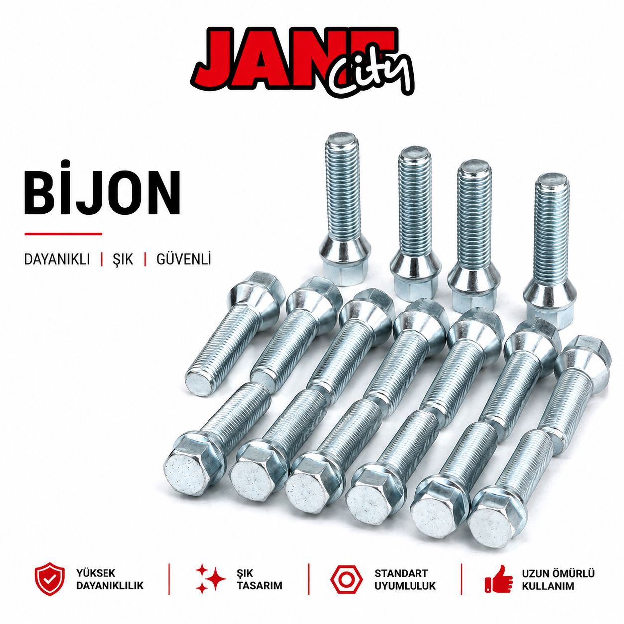 ÇELİK JANT BİJONU 12x1,50 UZUN - KISA 